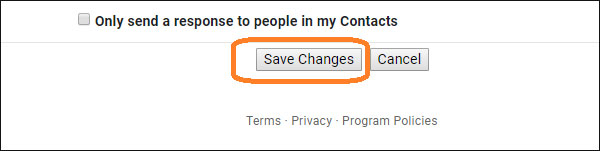 save changes