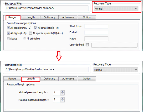 configure attack settings