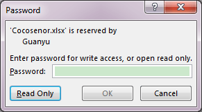 enter password for write access