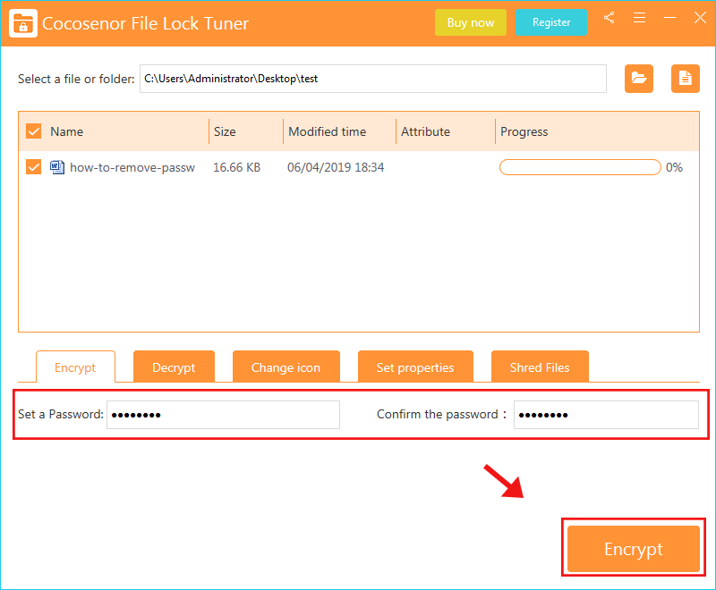 set Word file password