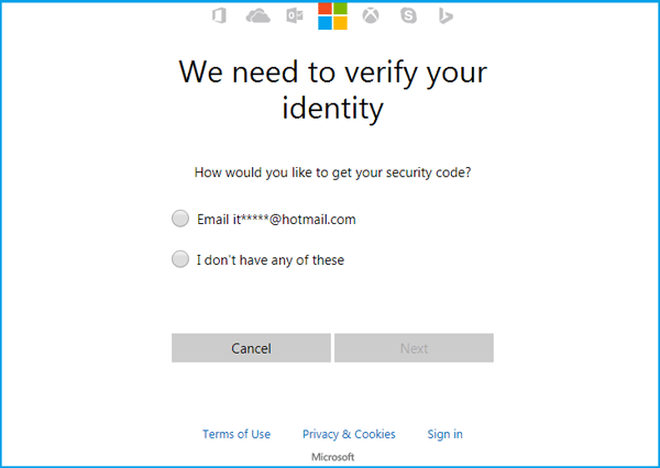 verify your identity