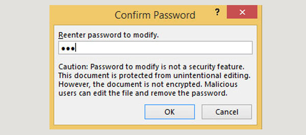 modify password