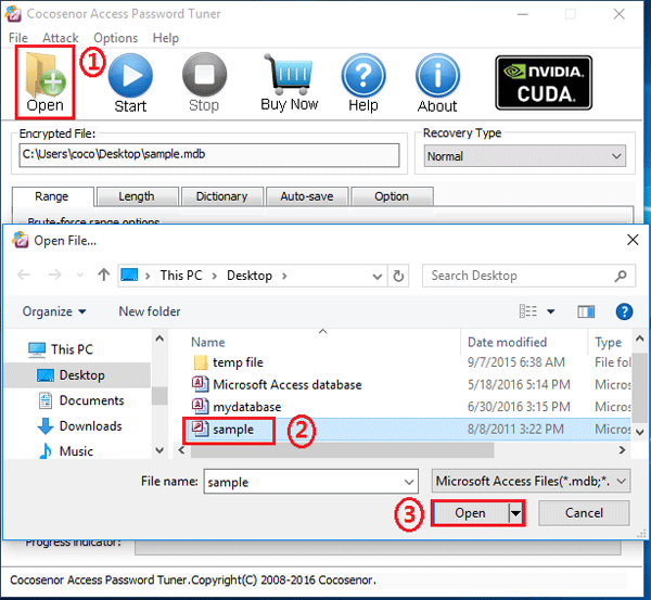 select access database file