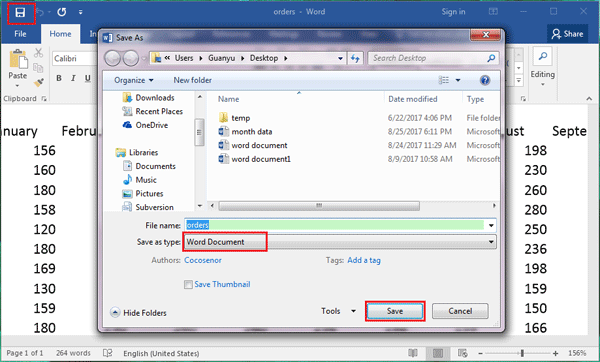 save as word