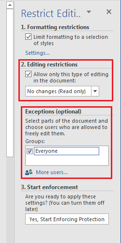 create locked word document editable fields