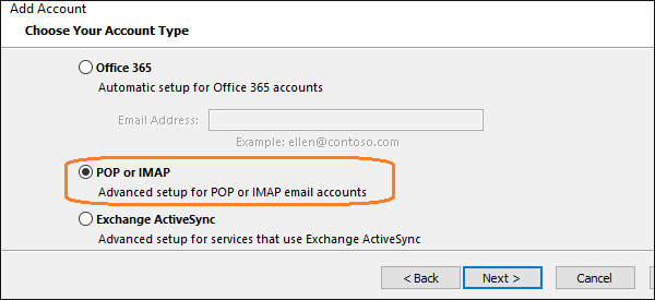 pop or imap