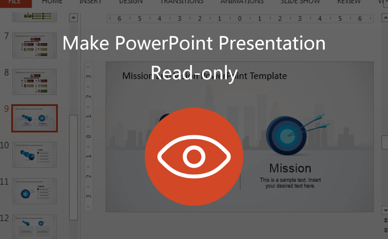 how to make presentation read only