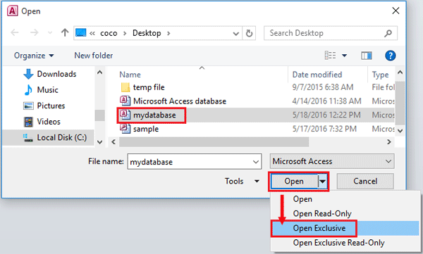 open access 2010 database exclusive