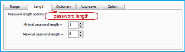 password length