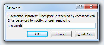 enter password to edit ppt