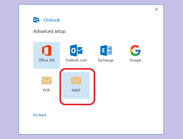 choose imap
