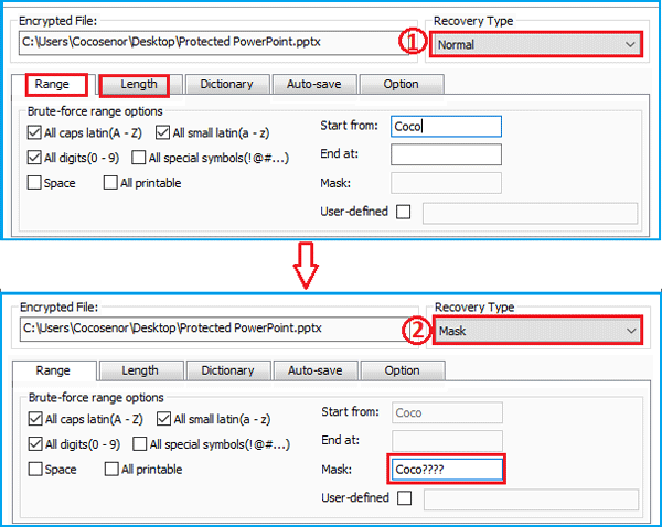 configure attack settings