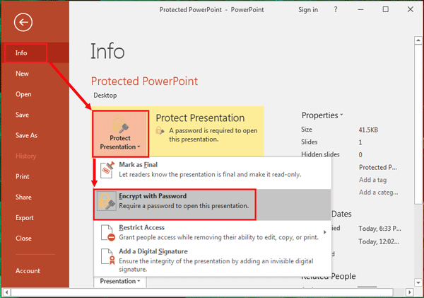 decrypt powerpoint presentation