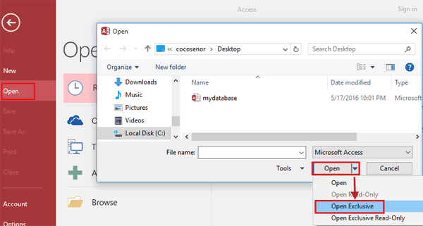 exclusively open database 2016