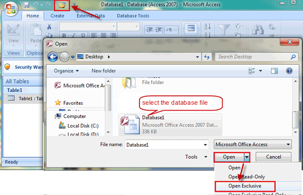 open access database 2007 exclusively