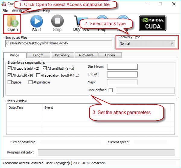 recover password with access password tuner