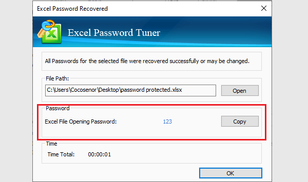 password recovered