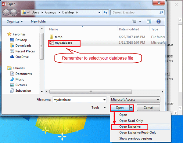 open access database exclusively