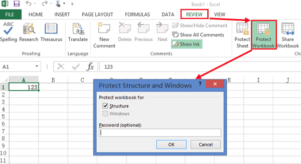 protect excel workbook