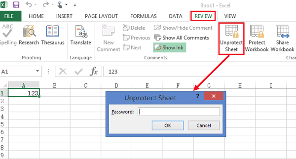 excel unlock protected workbook