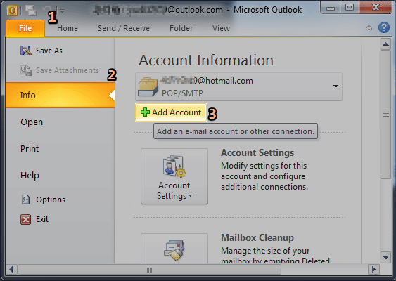 Setting Up Yahoo Email Account In Outlook 2010 With Pop3 Imap