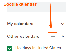 create new calendar for outlook in google