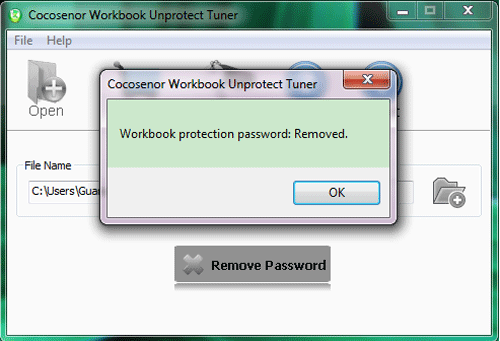 unprotect excel workbook