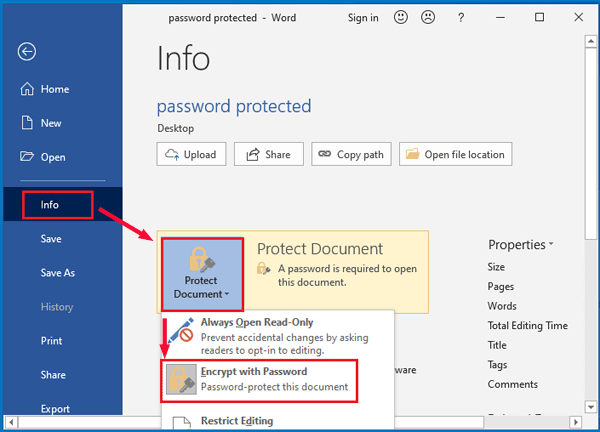 encrypt with password