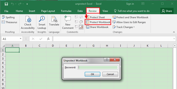 ms excel 2010 protect workbook