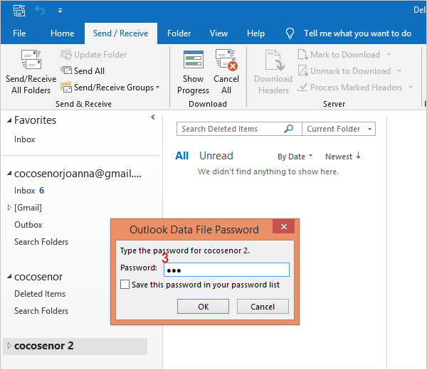 copy to open outlook data file