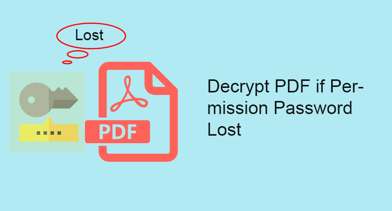 decrypt PDF if password lost