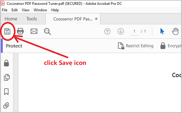 click save icon