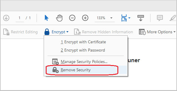 remove security
