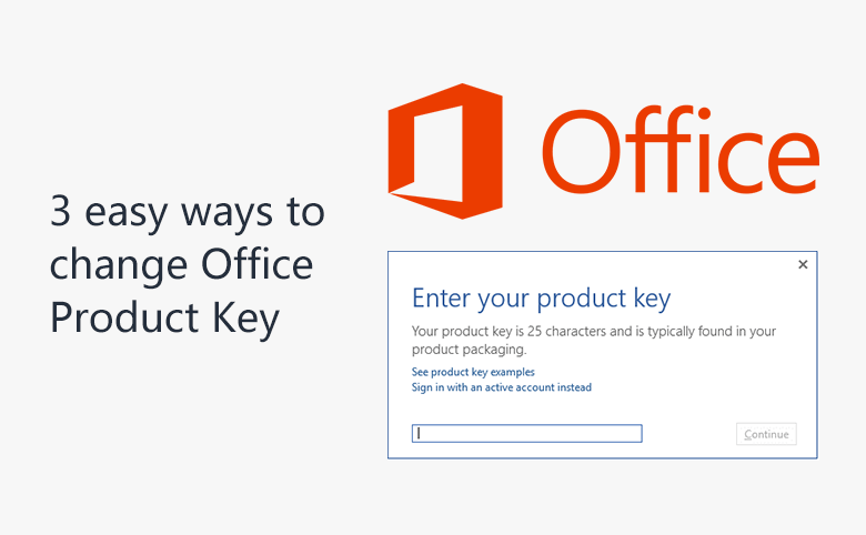 change office 2013 product key registry