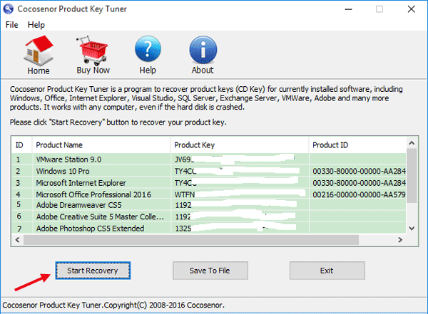 find office 2016 product key on pc