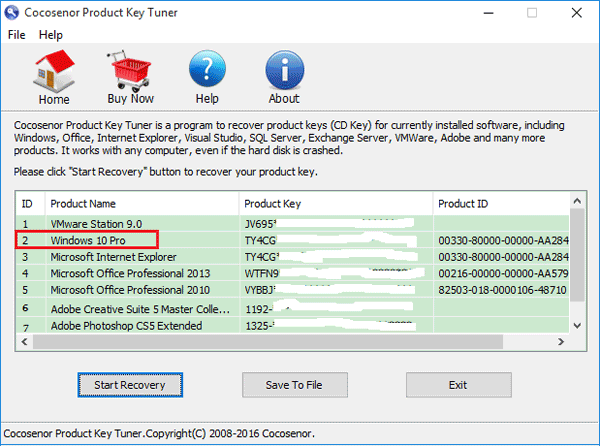 how to check windows 10 pro product key