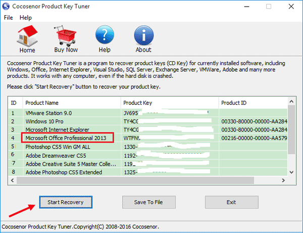 ms office 2013 product key finder