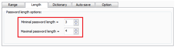 set password length