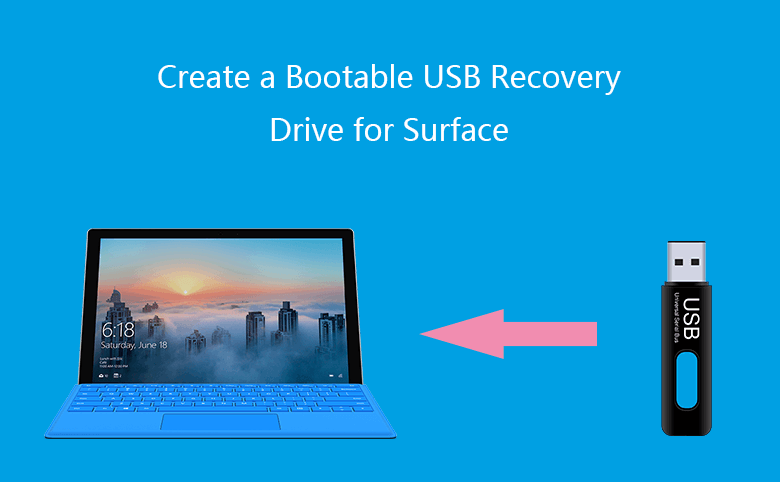 Bær Displacement sammensmeltning Create a Bootable USB Recovery Drive for Surface