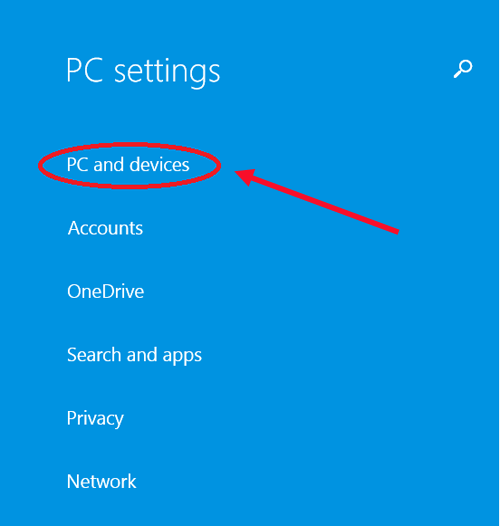 select pc and device