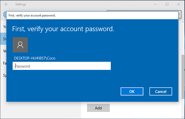 enter current password