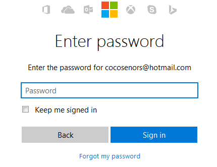 forgot microsoft account password