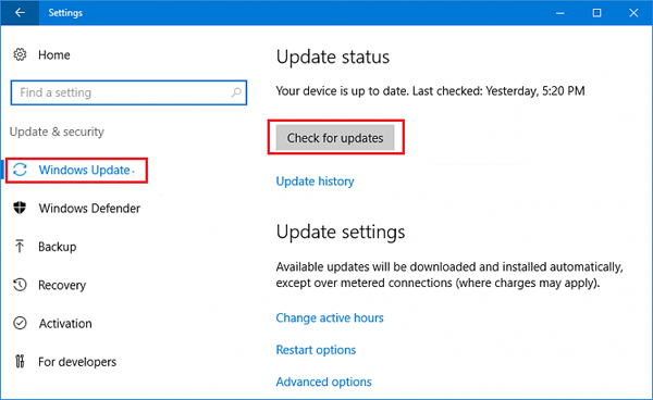 windows 10 update