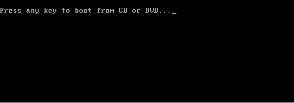 press key to boot from cd