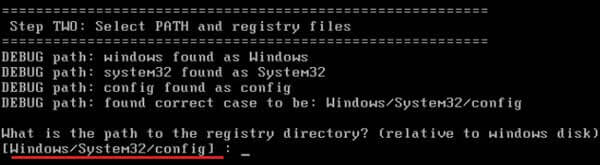 select default path