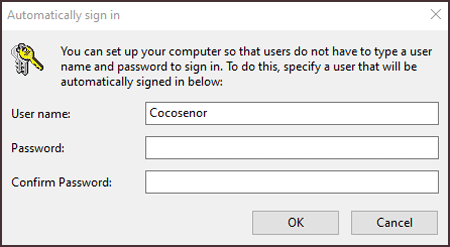 Confirm the account