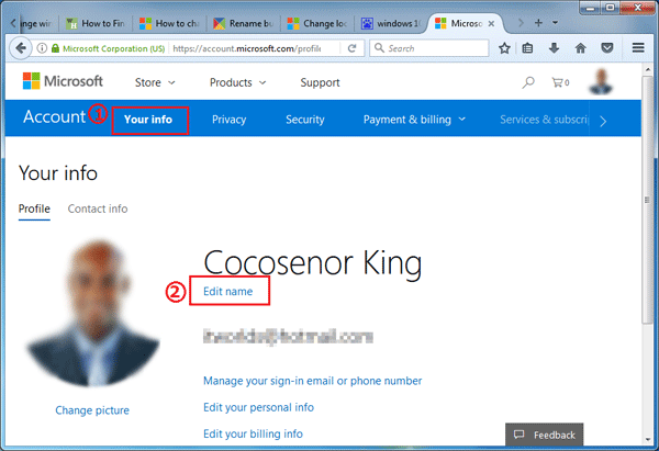 microsoft forgot account name