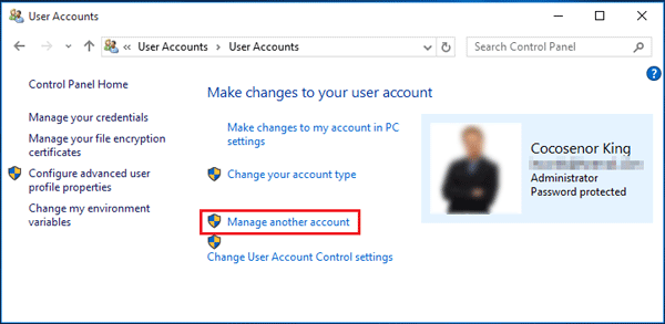 change local account administrator name windows 10 home