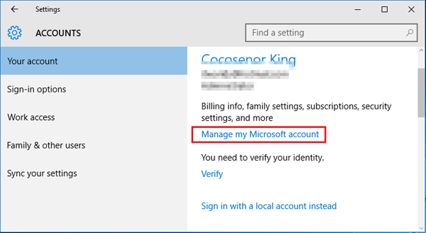 received used pc how to change microsoft account to my name