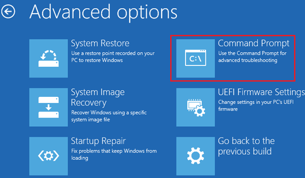 select open command prompt